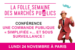 [Conférence] Une commande publique « simplifiée »… et sous surveillance !